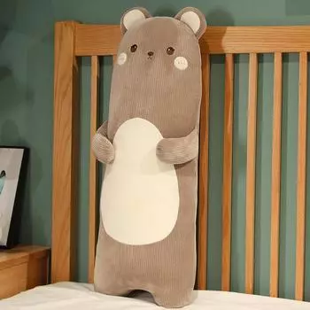 Маленький медведь кит сэндвич нога длинная подушка-обнимашка девочка кровать обнимать спящий кролик желтая утка плюшевая игрушка длинная подушка 90cm