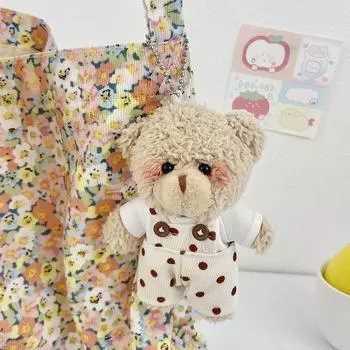 Маленький медведь плюшевая кукла брелок милый мультфильм автомобиль брелок модный маленький медведь брелок пара Style 2