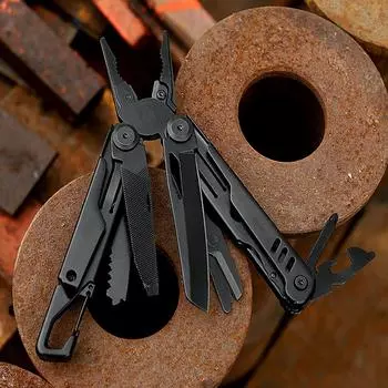Маленький многофункциональный карманный нож EDC All In One Multitool Pliers EDC Outdoor Multipurpose Hiking Survival Camping Tactical Knife серебряный