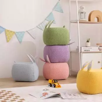 Маленький Моделирующий Мультяшный Дверной Проем Обувь Табурет Гостиная Милый Диван Табурет Домашняя Маленькая Мебель Животное Маленький Табурет фиолетовый