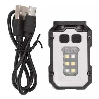 Маленький мощный EDC фонарик 300LM USB перезаряжаемый мини карманный брелок фонарик IPX4