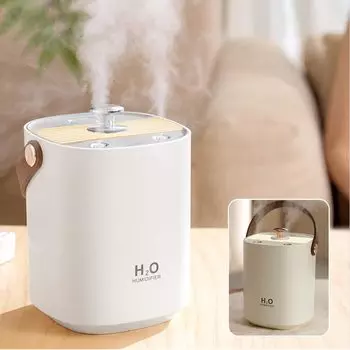 Маленький настольный большой ультразвуковой автомобильный увлажнитель воздуха, легко сушить пыльцу, утечка воды, долгое использование дома, настольный, перезаряжаемый, увлажнитель воздуха типа C, емкость,