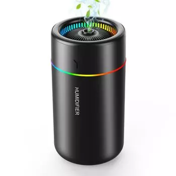 Маленький настольный ультразвуковой увлажнитель воздуха Зимняя модель 7 цветов Атмосфера Настольный Большая емкость 14 часов 2 уровня увлажнения Объем большой