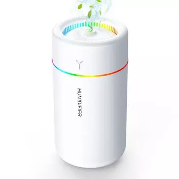 Маленький настольный ультразвуковой увлажнитель воздуха Зимняя модель 7 цветов Атмосфера Настольный Большая емкость 14 часов 2 уровня увлажнения Объем большой