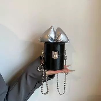 Маленький нишевый дизайн рот красный конверт новые аксессуары бант кошелек модная цепочка через плечо мини-сумка