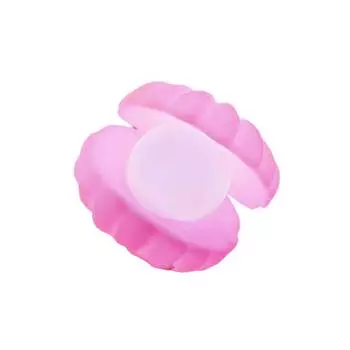 Маленький ночник в форме жемчужной ракушки, светящийся прикроватный светильник, декоративные лампы, светодиодные светильники с нижним выключателем, блокирующим рычагом, для спальни pink