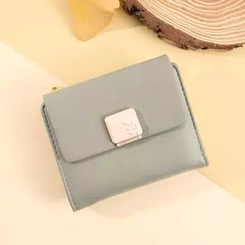 Маленький, новый, универсальный кошелек из искусственной кожи на молнии для монет с несколькими отделениями для карт чёрный