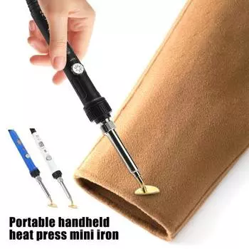 Маленький паяльник для шитья винила портативный ручной термопресс мини белый