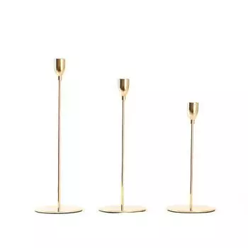 Маленький подсвечник для бокала вина, простой подсвечник из золота и железа, подсвечник в форме чашки, украшение для гостиной, романтические украшения на день рождения 1 complete set золотистый