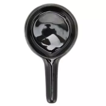 Маленький подсвечник Tealight, керамическая ложка, украшение для дома, курильница, черный чёрный