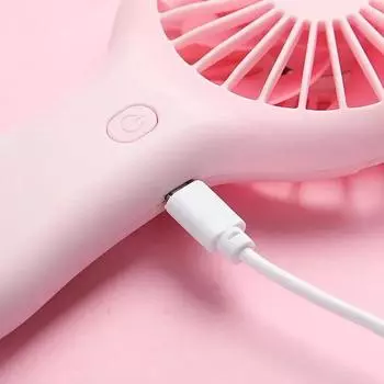 Маленький портативный вентилятор, мини-перезаряжаемый USB-вентилятор, карманный, небольшой, для студентов, офиса, настольный, портативный белый