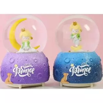 Маленький принц на Луне Снежный шар среднего размера