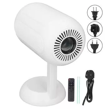 Маленький проектор с подъемной подставкой 1080P WiFi Bluetooth 1G и 8G с автоматической коррекцией для устройства KTV Game C UK Plug 100V-240V