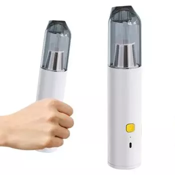 Маленький пылесос 14000 Па с сильным всасыванием беспроводной ручной очиститель Type-C перезаряжаемый для очистки клавиатуры автомобиля и дома чёрный