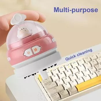 Маленький пылесос для стола USB зарядка столешницы пыль подметать современный эффективный ластик для столешницы крошки клавиатура пыль синий