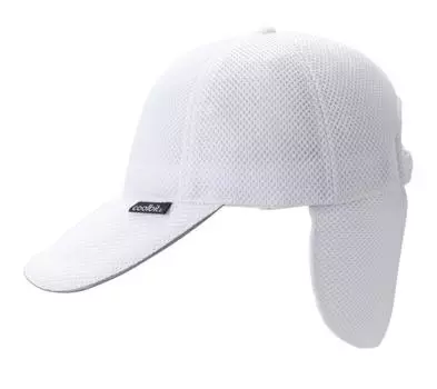 Маленький размер M Размер Сохраняет прохладу, используя только воду Кепка Coolbit Double Mesh CBSPCP82 M WHT 57 см Удержание воды Охлаждает шею за счет испарения тепла