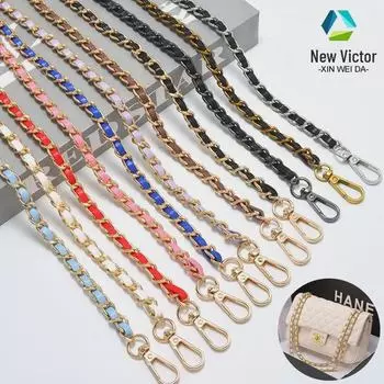 Маленький ремешок через плечо из искусственной кожи с металлической цепочкой в стиле аромата 120cm