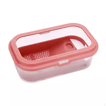 Маленький резервуар для черепах, место для разведения рептилий, место для вылупления с платформой, съемная среда обитания для лягушек M pink