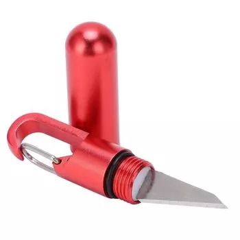 Маленький режущий инструмент многофункциональный EDC портативный брелок подвесной инструмент мини-капсульный нож(красный )