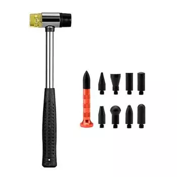 Маленький резиновый молоток, многофункциональный нейлоновый молоток с нескользящей ручкой для ювелирных изделий, ручных инструментов, аксессуаров оранжевый