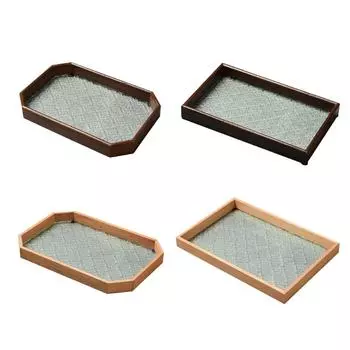 Маленький сервировочный поднос из рельефного стекла, винтажный центральный поднос, поднос, прямоугольный декоративный поднос в деревенском стиле, дропшиппинг