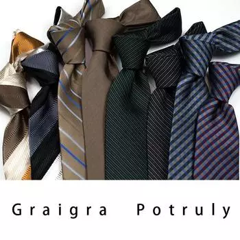 Маленький шелковый полосатый кофейный цвет темно-синий кофейный клетчатый цвет черный однотонный шелковый мужской галстук