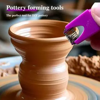 Маленький шлифовальный инструмент для керамики Harp с сетчатым экраном для детализации глины 1pc