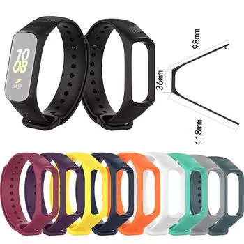 Маленький силиконовый сменный ремешок для часов для Galaxy fit-e/R375 серый