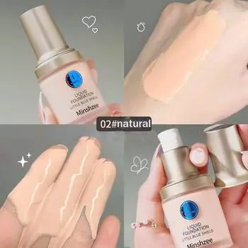 Маленький синий щит, консилер, контроль масла, стойкий, не удаляемый, натуральный, водонепроницаемый, устойчивый к поту, масло для сухой кожи, BB-крем 02