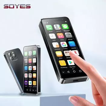 XS16 Pro Маленький смартфон 4.0 дюйма Android 10.0 восьмиядерный RAM 4 ГБ ROM 128 ГБ 2100 мАч Face ID Две SIM-карты 4G мобильный телефон чёрный