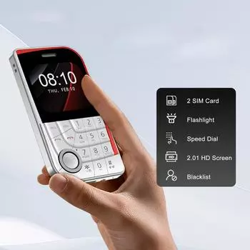 Маленький сотовый телефон 2 SIM-карты камера фонарик MP3 FM Magic Voice 2.01 дисплей 2G GSM кнопочные мобильные телефоны Without TF card золотой