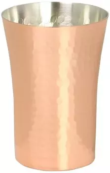 Маленький стакан Yokoyama Tsubame Takumi объемом 300 мл, медный, кованый, изготовлен в городе Цубаме, префектура Ниигата, пивной стакан AB-224