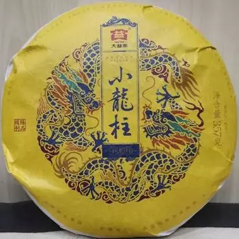 Маленький Столп Дракона * 2021 TAETEA Menghai Dayi Pu-er Чай Спелый чай Пуэр 357г