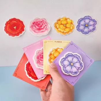 Маленький свежий блокнот Kawaii Account Декоративный материал N Times Note Pad Flower Notepad Office Style 3