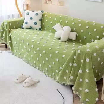 Маленький свежий чехол для дивана, ткань «Четыре сезона», универсальная нескользящая подушка, одеяло для дивана, полное покрытие, устойчивое к царапинам полотенце для кошек 180*130cm