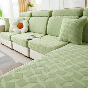 Маленький свежий чехол для дивана, универсальный универсальный чехол, новый стиль на все времена года, защита от кошачьих царапин, противоскользящий эластичный чехол для дивана S