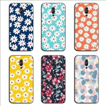 Маленький свежий чехол для телефона «Сломанный цветок» для OPPO Find X5 X3 X2 A93 Reno 8 7 Pro A74 A72 A53, мягкий черный чехол для телефона OPPO Find X5