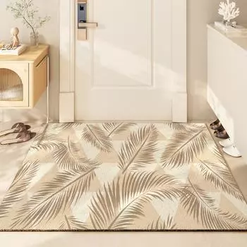 Маленький свежий коврик для входной двери, очищающий от грязи, шелковое кольцо, грязеотталкивающий износостойкий ковер для входной двери 45*75cm