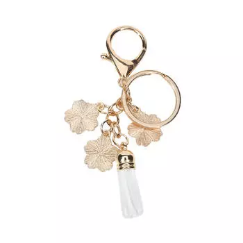 Маленький свежий металлический кулон в виде цветка вишни, брелок, масляная капля, цветок, кулон, кисточка, сумка, брелок, украшение, памятный подарок One Size белый