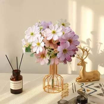 Маленький свежий натуральный цветок-имитация ветра Маргаритка Принцесса Хурма Украшение для дома Цветочная композиция Украшения Композиции Реквизит для фотосъемки белый