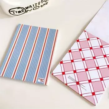 Маленький свежий нелипкий блокнот 5 комплектов 250 листов вишневый геометрический студенческий дневник материалы для украшения 5books/set