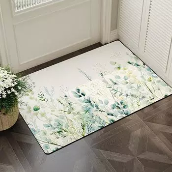 Маленький свежий противоскользящий коврик для входной двери, бытовой коврик для входной двери, коврик для входной двери, грязеотталкивающий коврик 40x60cm
