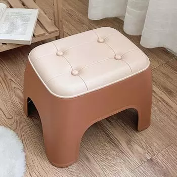 Маленький табурет для дома, небольшой, утолщенный, можно складывать, чтобы менять обувь, низкий табурет, детский, взрослый, журнальный столик, гостиная, нескользящая, сплошная скамья Small серый