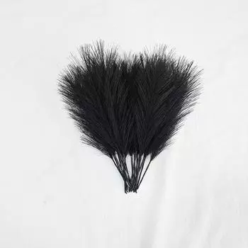 Маленький тростниковый цветок, хвост феникса, рогоз, собачий хвост, рождественские украшения для окон чёрный