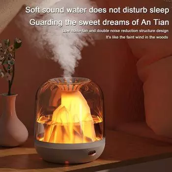 Маленький увлажнитель Cool Mist с резервуаром для воды Ультра-тихий перезаряжаемый диффузор для ароматерапии Настольный мини-увлажнитель с ночником
