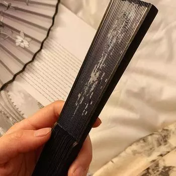 Маленький веер в старинном стиле, новый китайский стиль, женский реквизит для танцев ханьфу, ручная кладь, складной веер в стиле ретро, летний прохладный бамбуковый веер