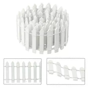 Маленький забор для дома 1 шт. Моделирование 5*100 см Гладкий DIY Украшение Украшение Сад Дом Дом Сад Ландшафт розовый