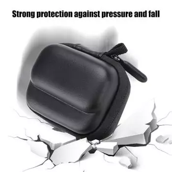 Маленький защитный чехол для камеры с ручкой, застежкой-молнией, плюшевой подкладкой, легкий ударопрочный дорожный чехол для 360 GO3 чёрный