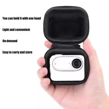 Маленький защитный контейнер для хранения камеры с ручкой, застежкой-молнией, плюшевой подкладкой, ударопрочный, легкий