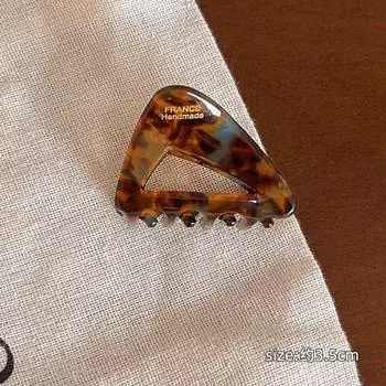 Маленький зажим-краб из французского ацетата для женщин, ретро геометрический зажим для хвостика, заколки-акулы для женщин, милые аксессуары для волос, головной убор синий